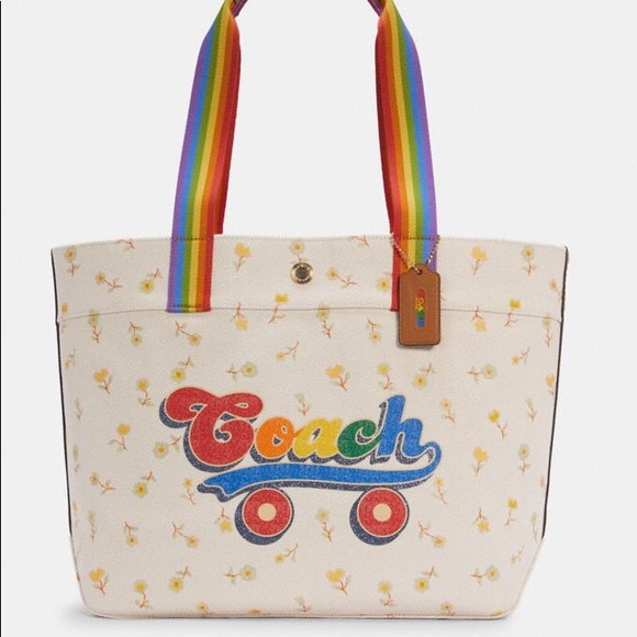 Coach Pride Rainbow Roller Tote & Wristlet - Picture 10 of 10